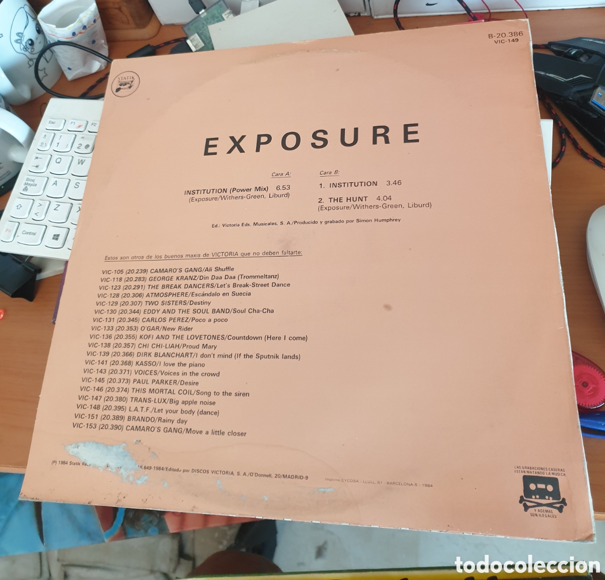 Discos de vinilo: EXPOSURE - Institution - Foto 2