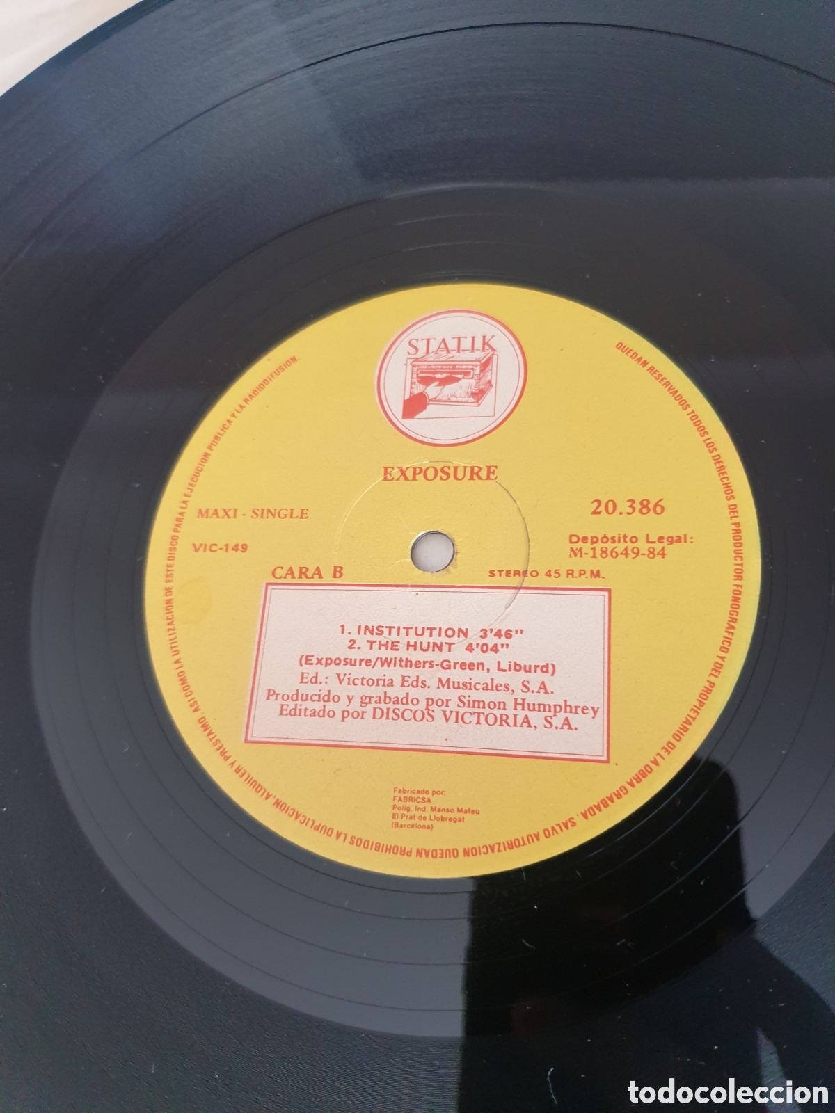 Discos de vinilo: EXPOSURE - Institution - Foto 4