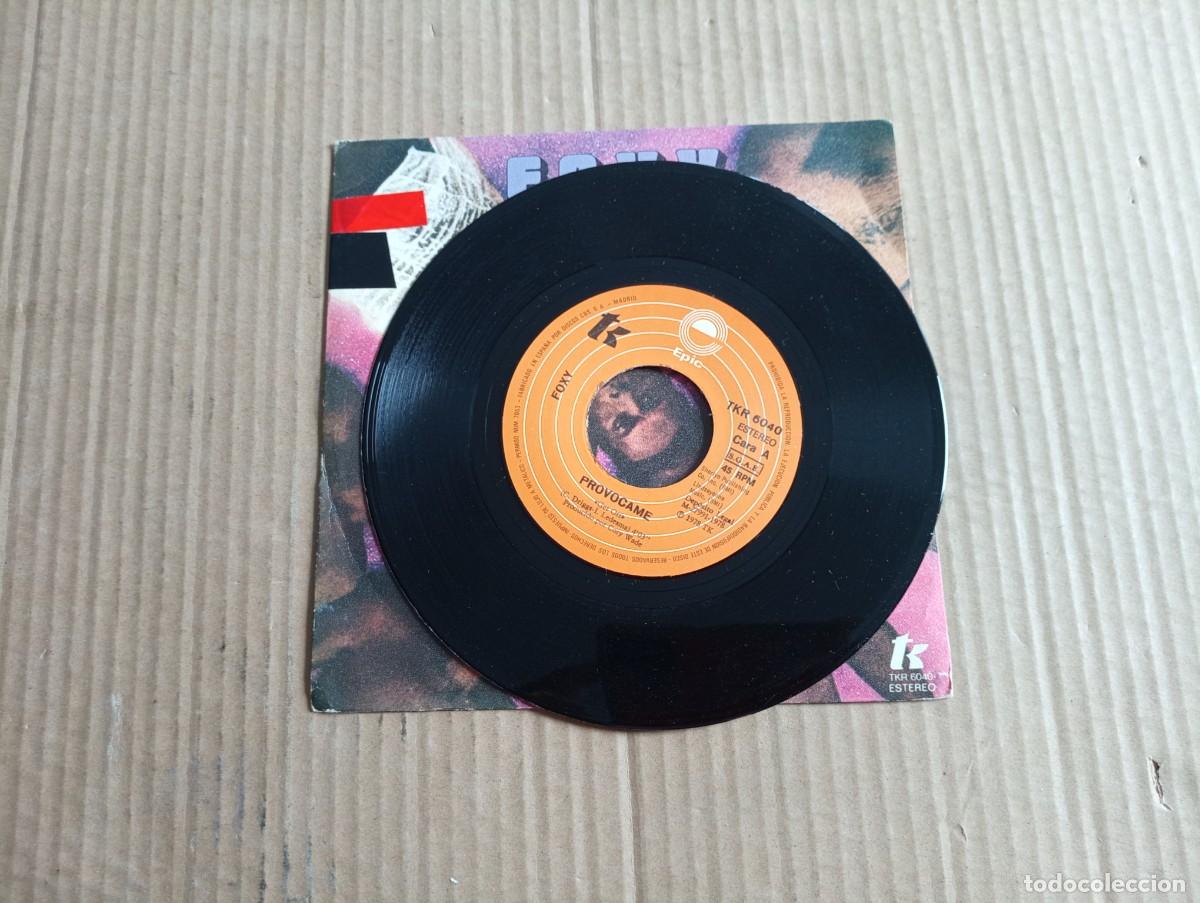 Discos de vinilo: FOXY - PROVOCAME SINGLE 1978 EDICION ESPA&Ntilde;OLA - Foto 2