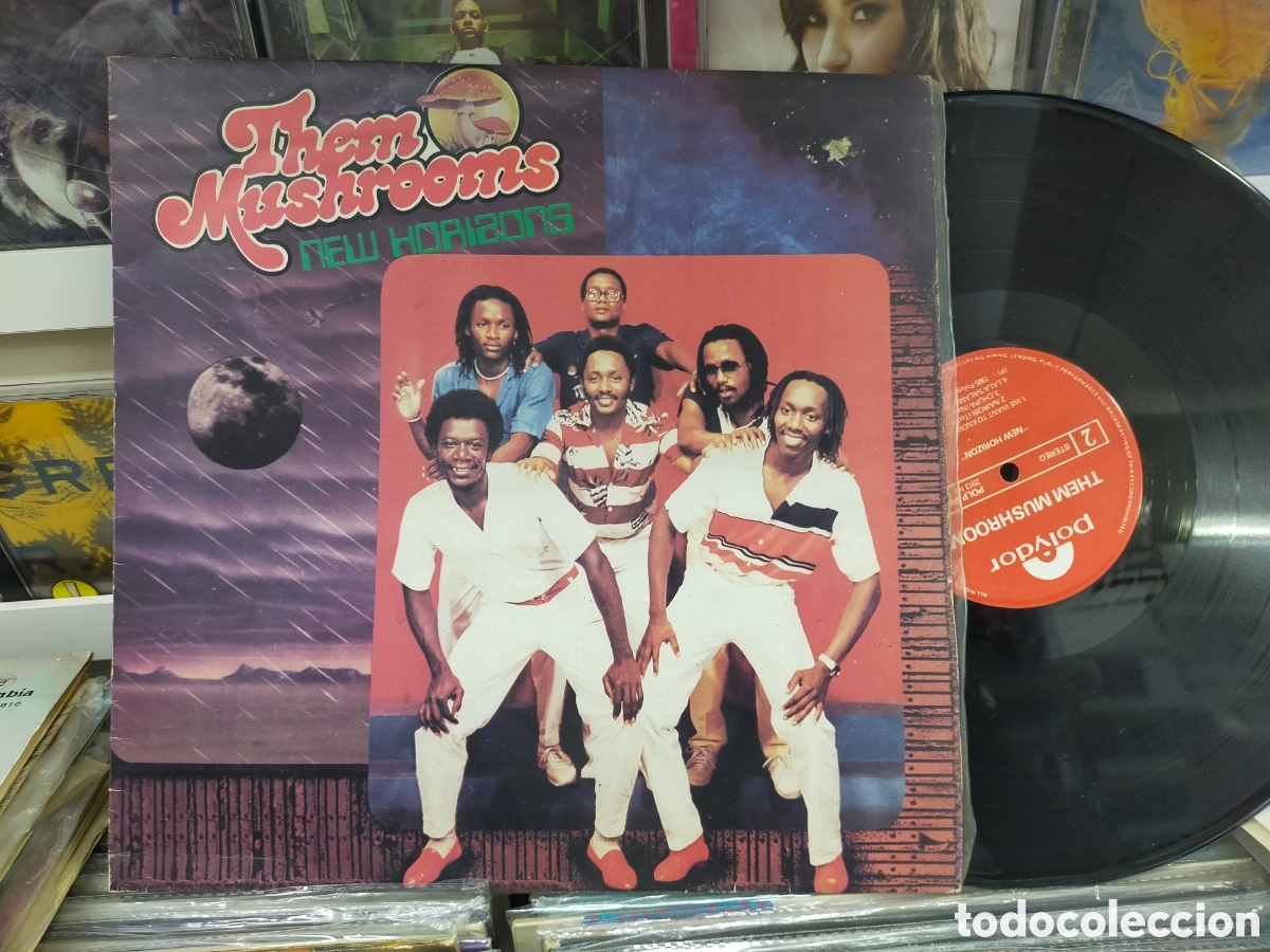 Discos de vinilo: Them mushrooms LP new horizons 1985 - Foto 1