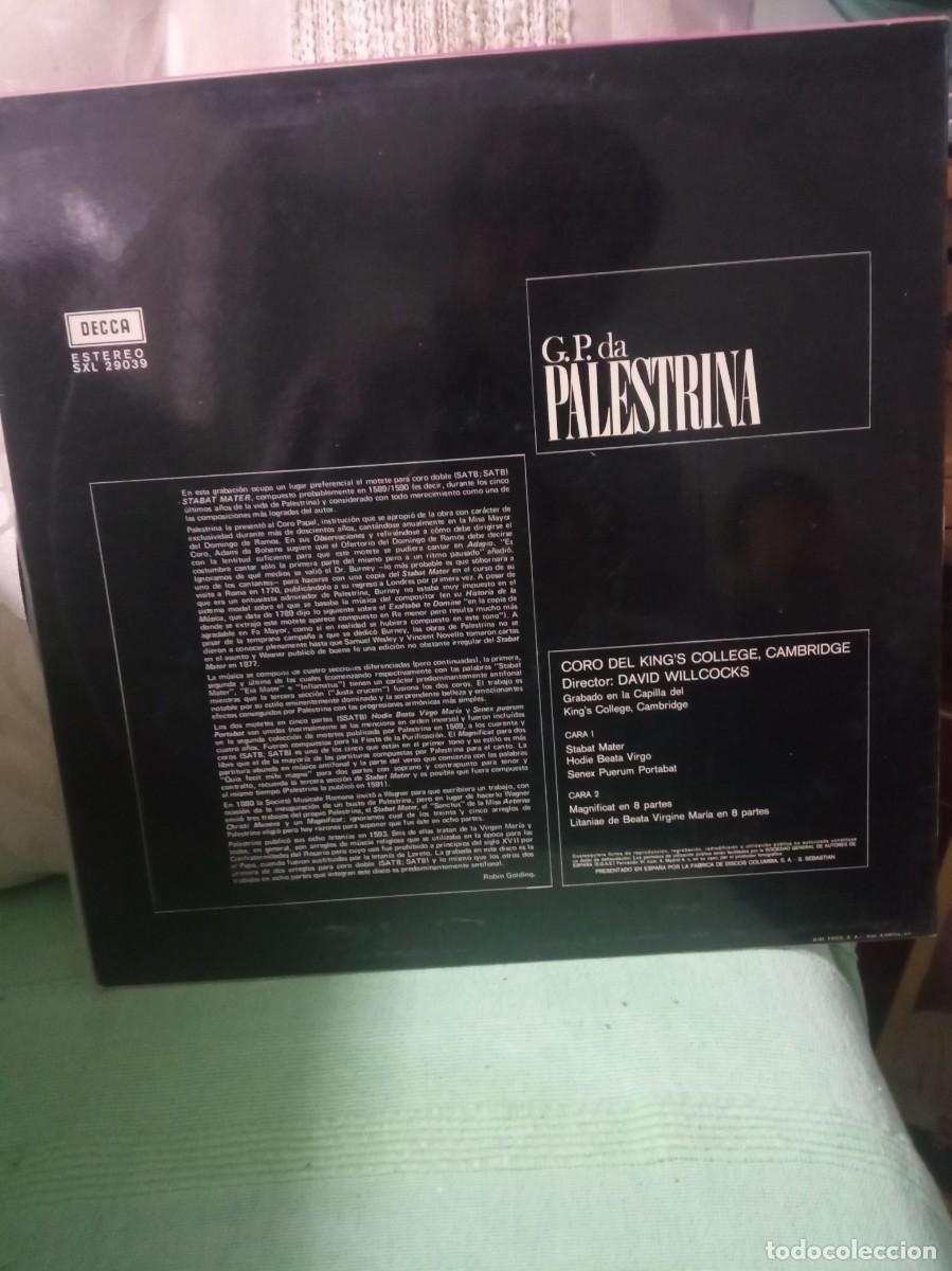 Discos de vinilo: Palestrina Stabat Mater. Decca 1972 - Foto 2