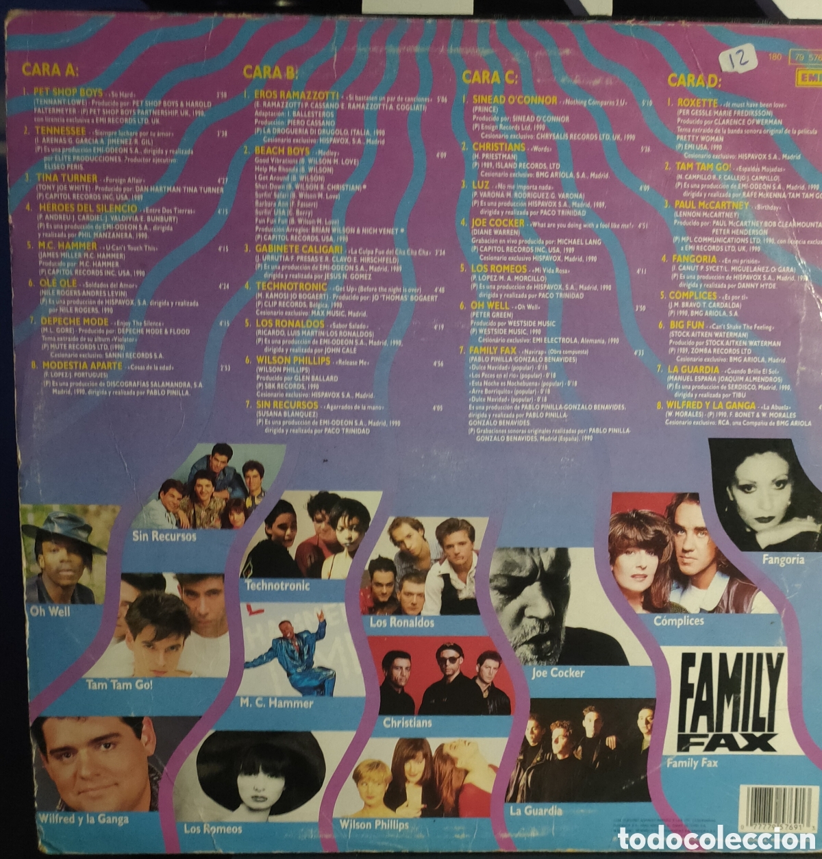 Discos de vinilo: &iexcl;Boom! 6 (El Disco De Los Exitos) . 1990 original Spain.. doble LP disco de vinilo - Foto 2