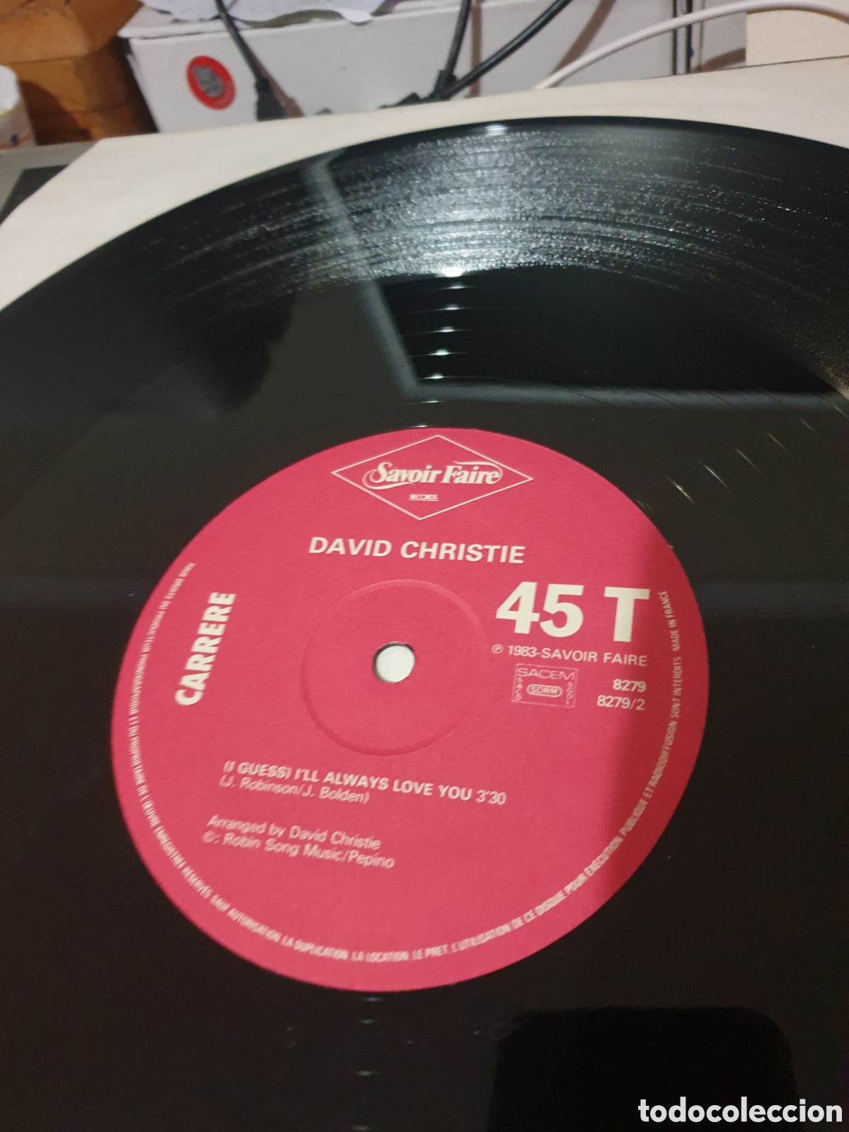 Discos de vinilo: David Christie - Ra&uacute;l down to Sallys - Foto 3