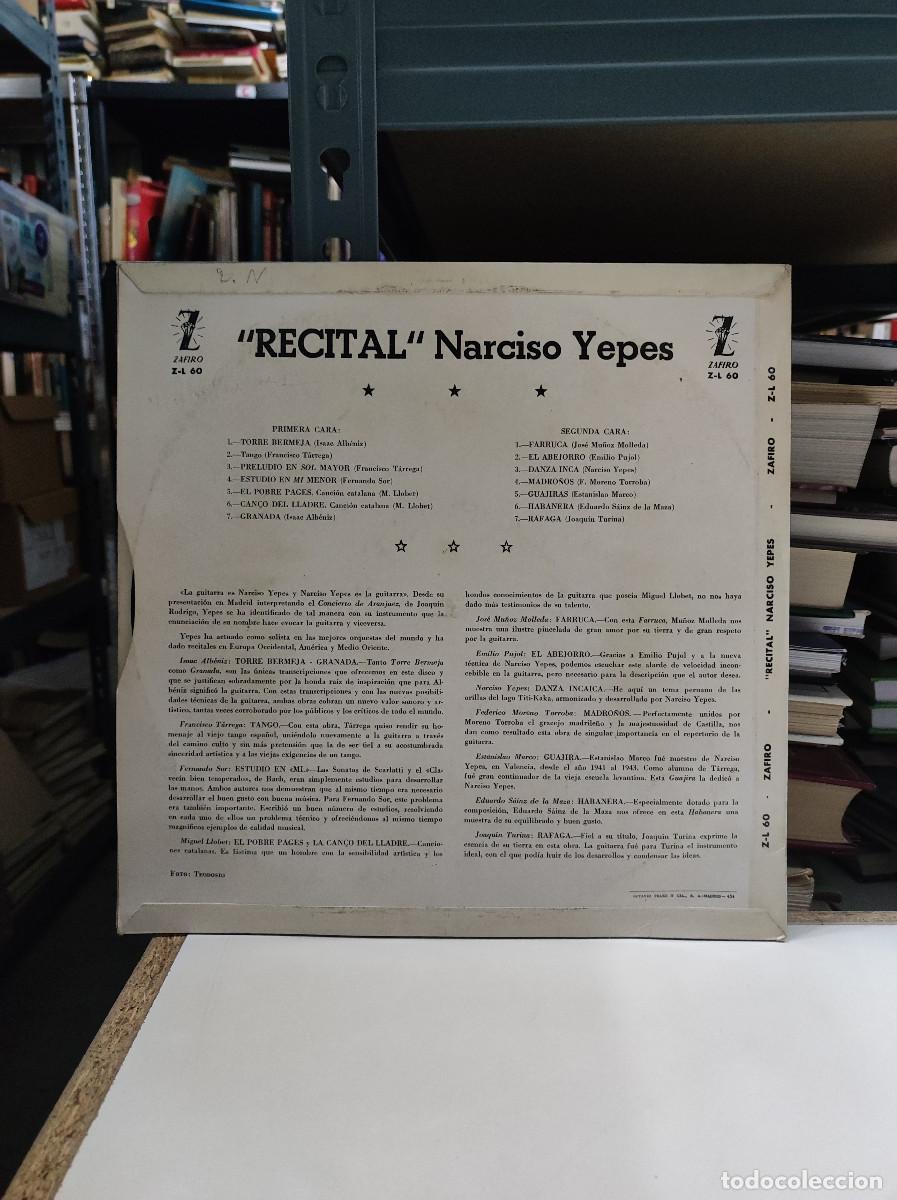 Discos de vinilo: RECITAL NARCISO YEPES - Foto 2