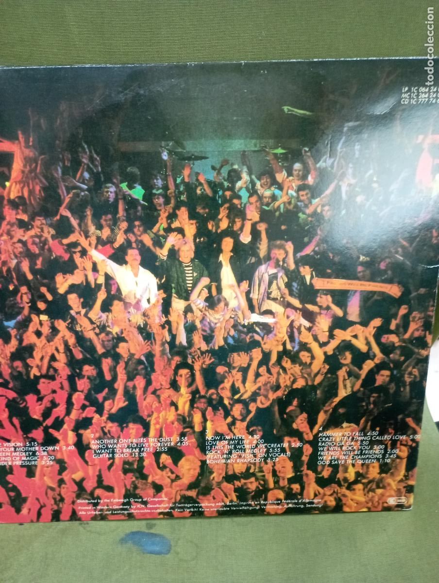Discos de vinilo: Queen DONE UNDER PRESSURE live 2X LP gatefold - Foto 3