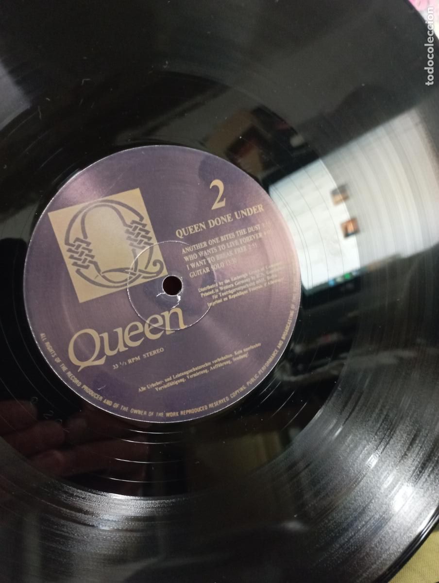 Discos de vinilo: Queen DONE UNDER PRESSURE live 2X LP gatefold - Foto 5