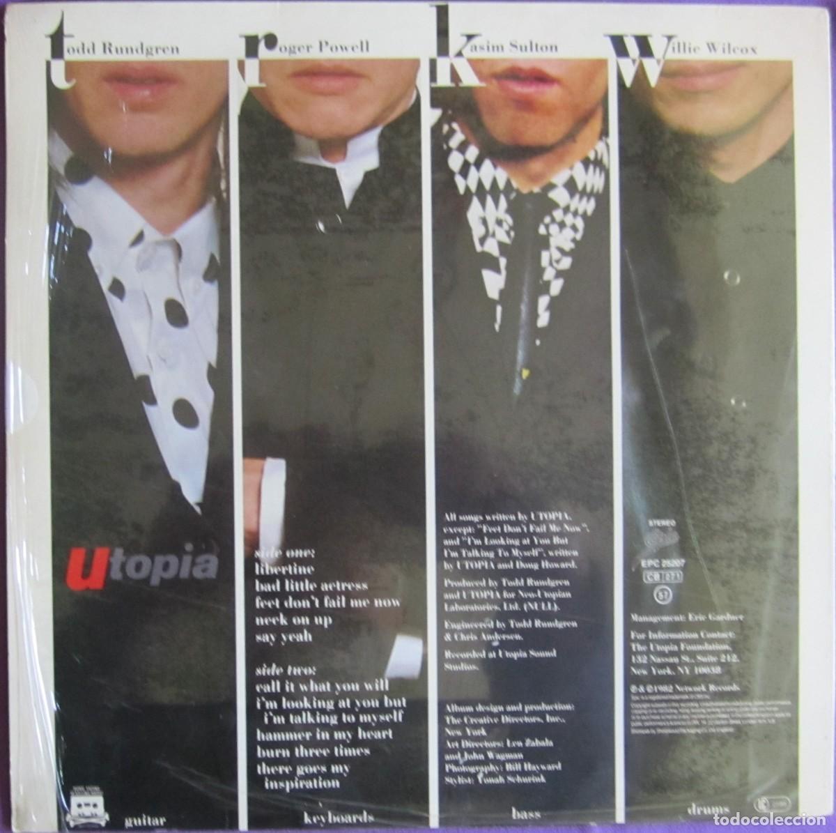 Discos de vinilo: TODD RUNDGREN / UTOPIA: UTOPIA. GENIO DEL PROGRESIVO / ART ROCK. ORIGINAL U.S.A. - Foto 2