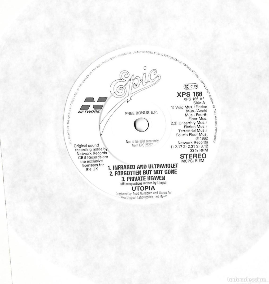 Discos de vinilo: TODD RUNDGREN / UTOPIA: UTOPIA. GENIO DEL PROGRESIVO / ART ROCK. ORIGINAL U.S.A. - Foto 4