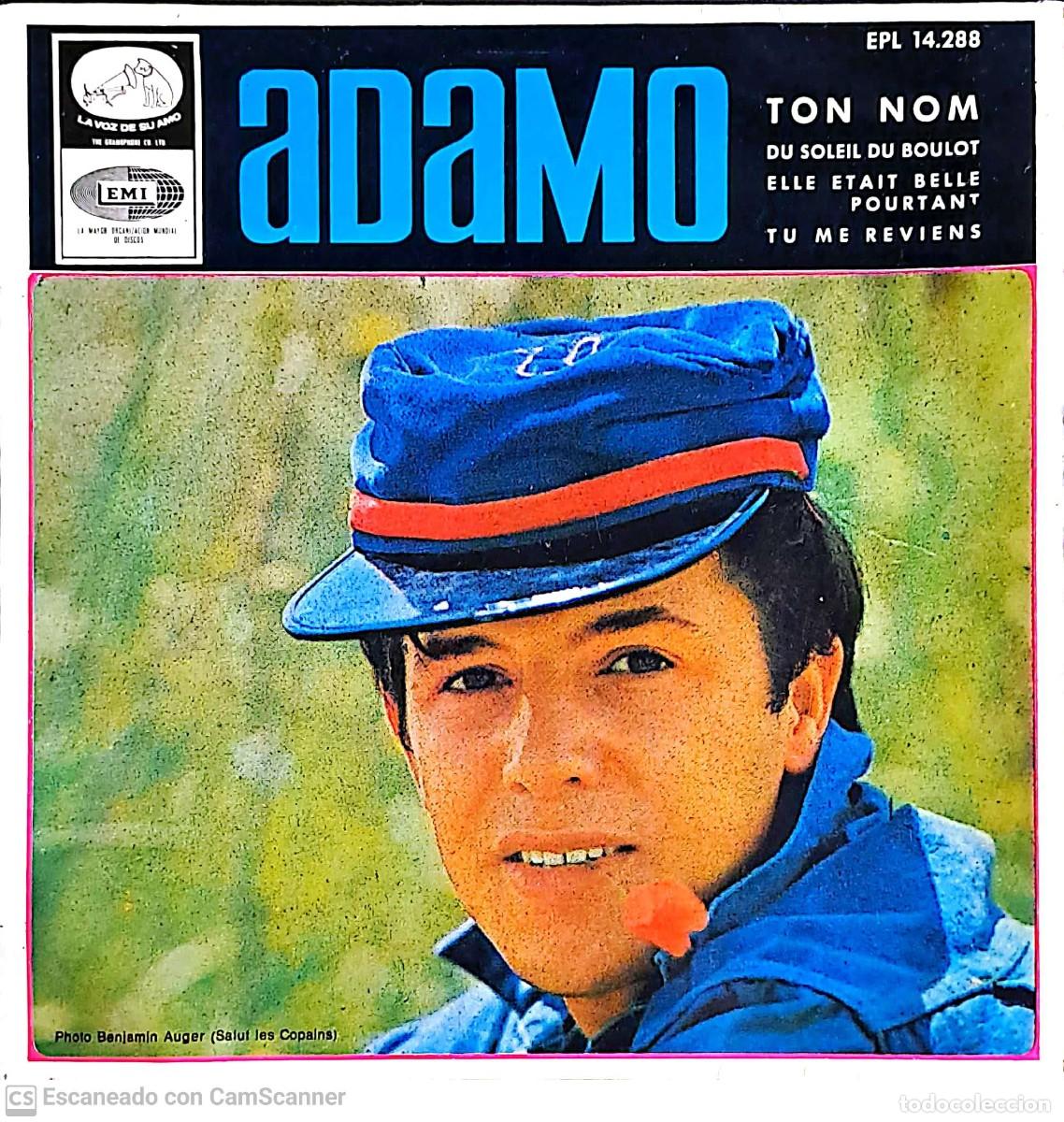 Discos de vinilo: Adamo &lrm;&ndash; Ton Nom ( extended play ) - Foto 1
