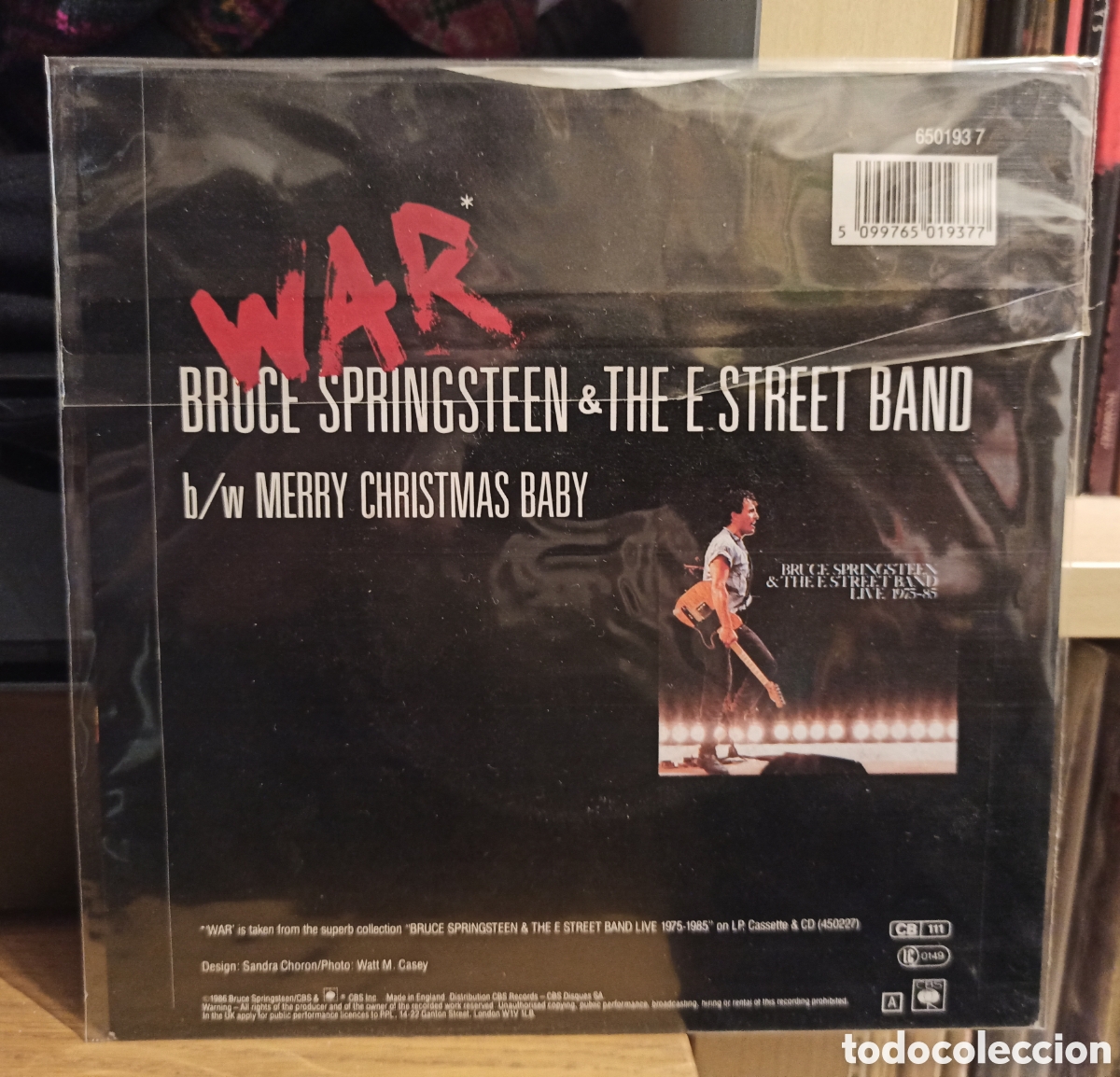 Discos de vinilo: Bruce Springsteen -War single - Foto 2