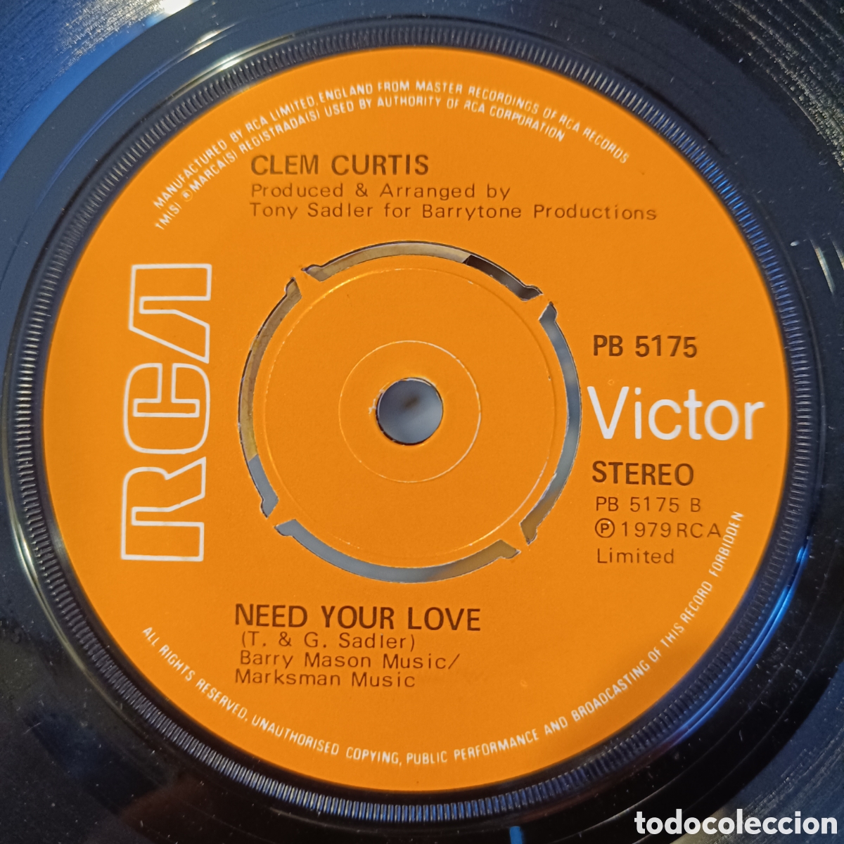 Discos de vinilo: Clem Curtis &ndash; Unchained Melody - Foto 1