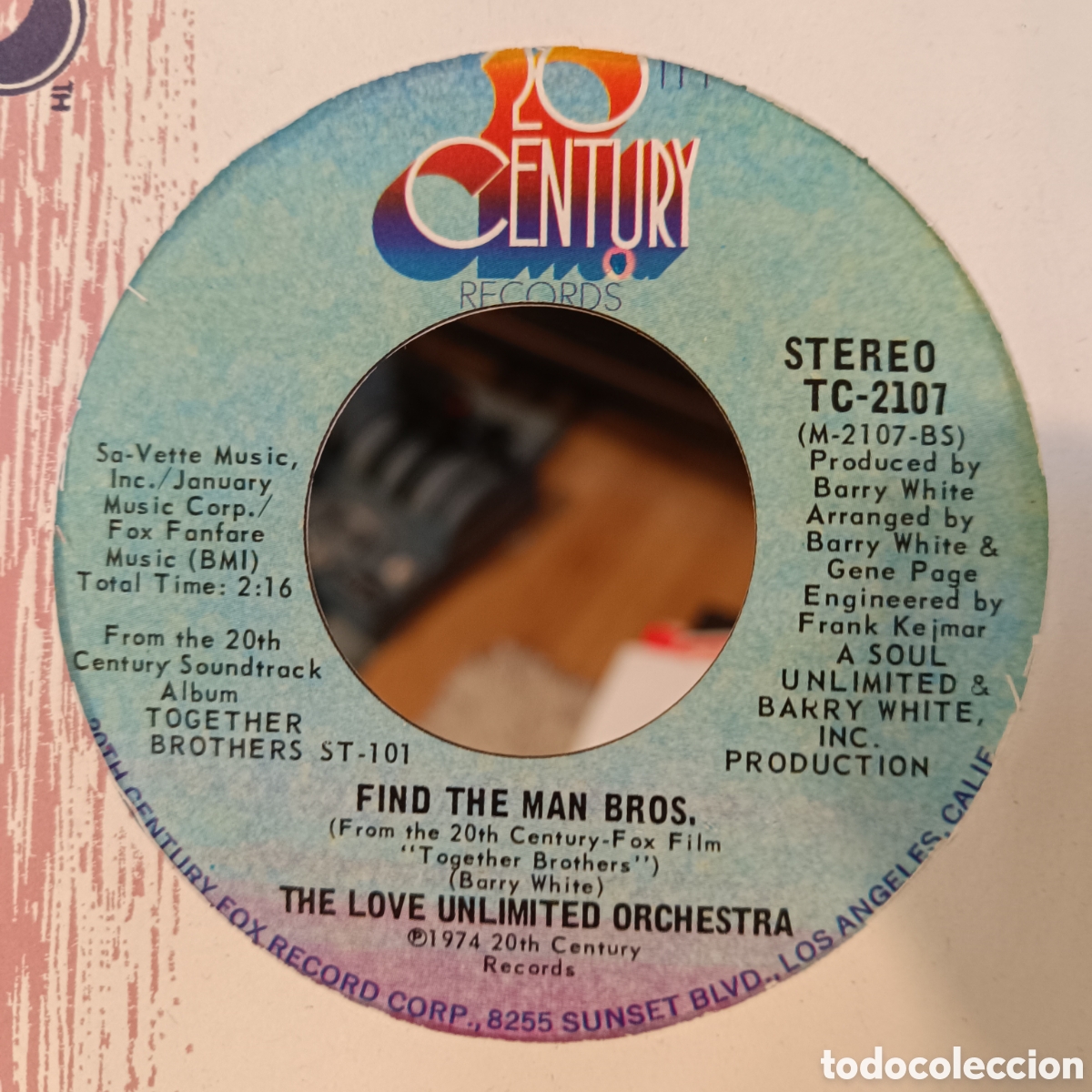 Disques de vinyle: The Love Unlimited Orchestra &lrm;&ndash; Theme From Together Brothers (Edici&oacute;n USA)