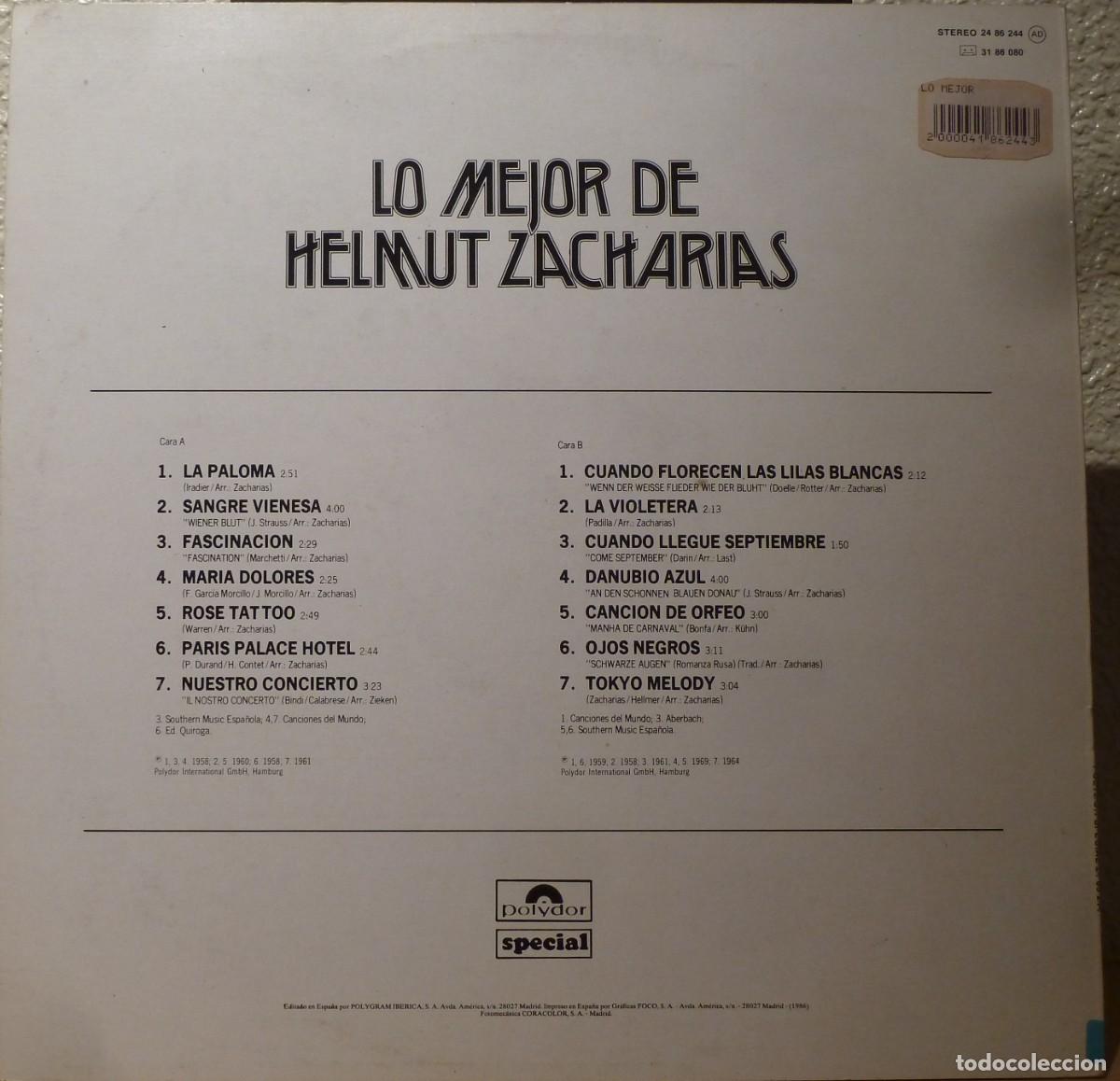 Discos de vinilo: Lo mejor de Helmut Zacharias - Foto 2