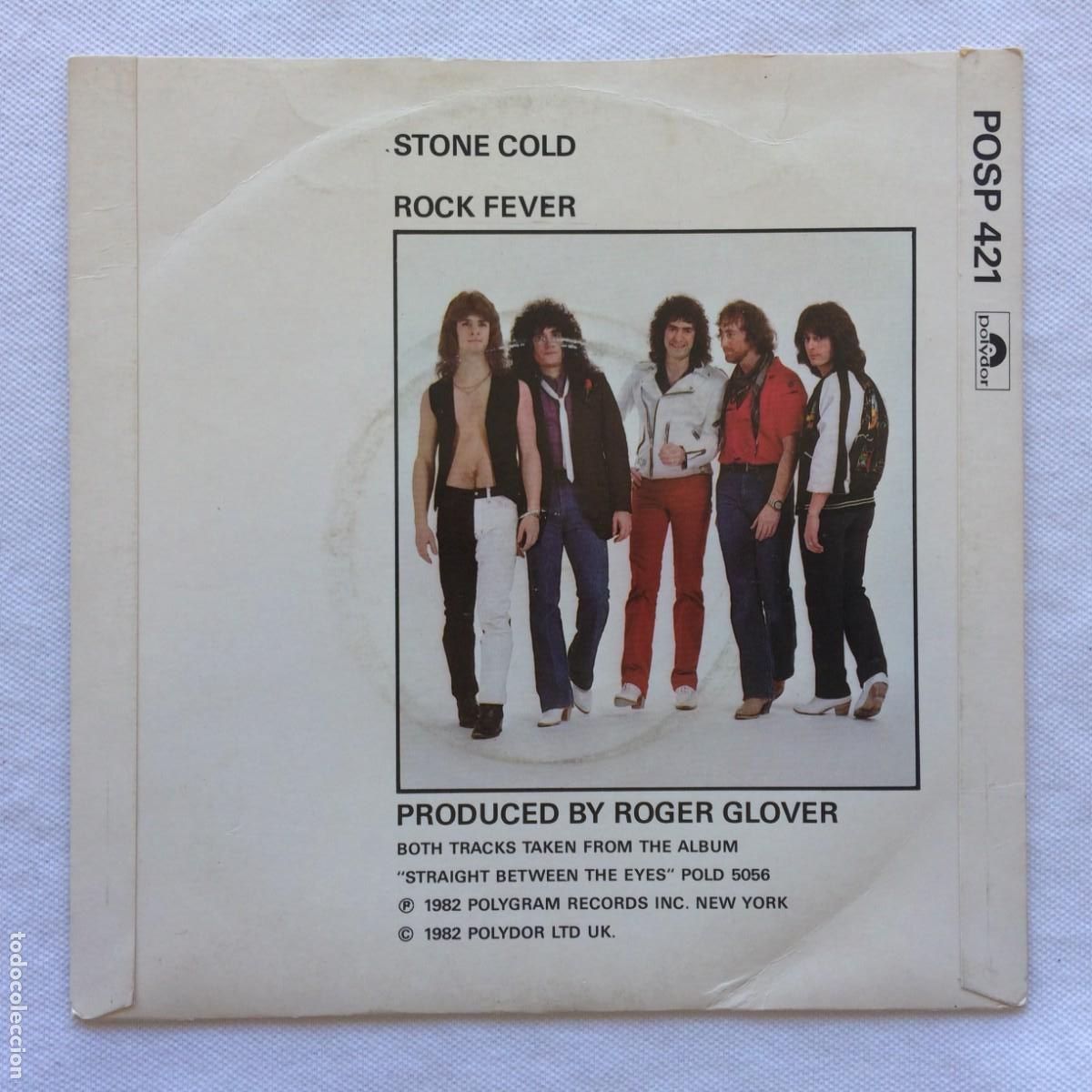 Discos de vinilo: Rainbow &lrm;&ndash; Stone Cold / Rock Fever UK 1982 Polydor* - Foto 2