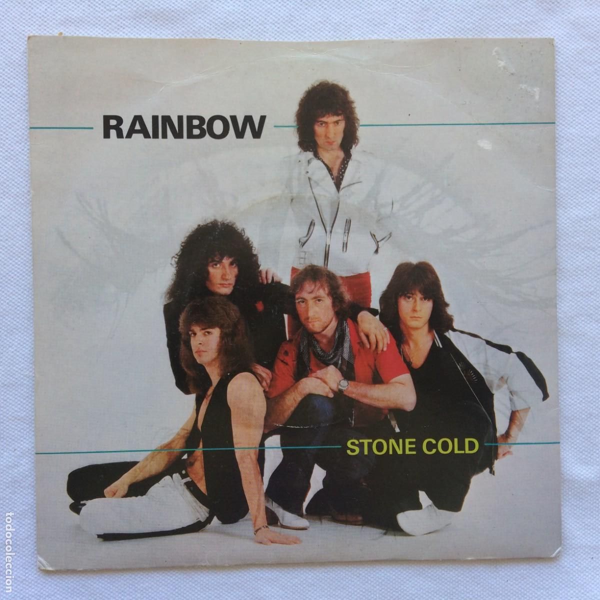Discos de vinilo: Rainbow &lrm;&ndash; Stone Cold / Rock Fever UK 1982 Polydor* - Foto 1
