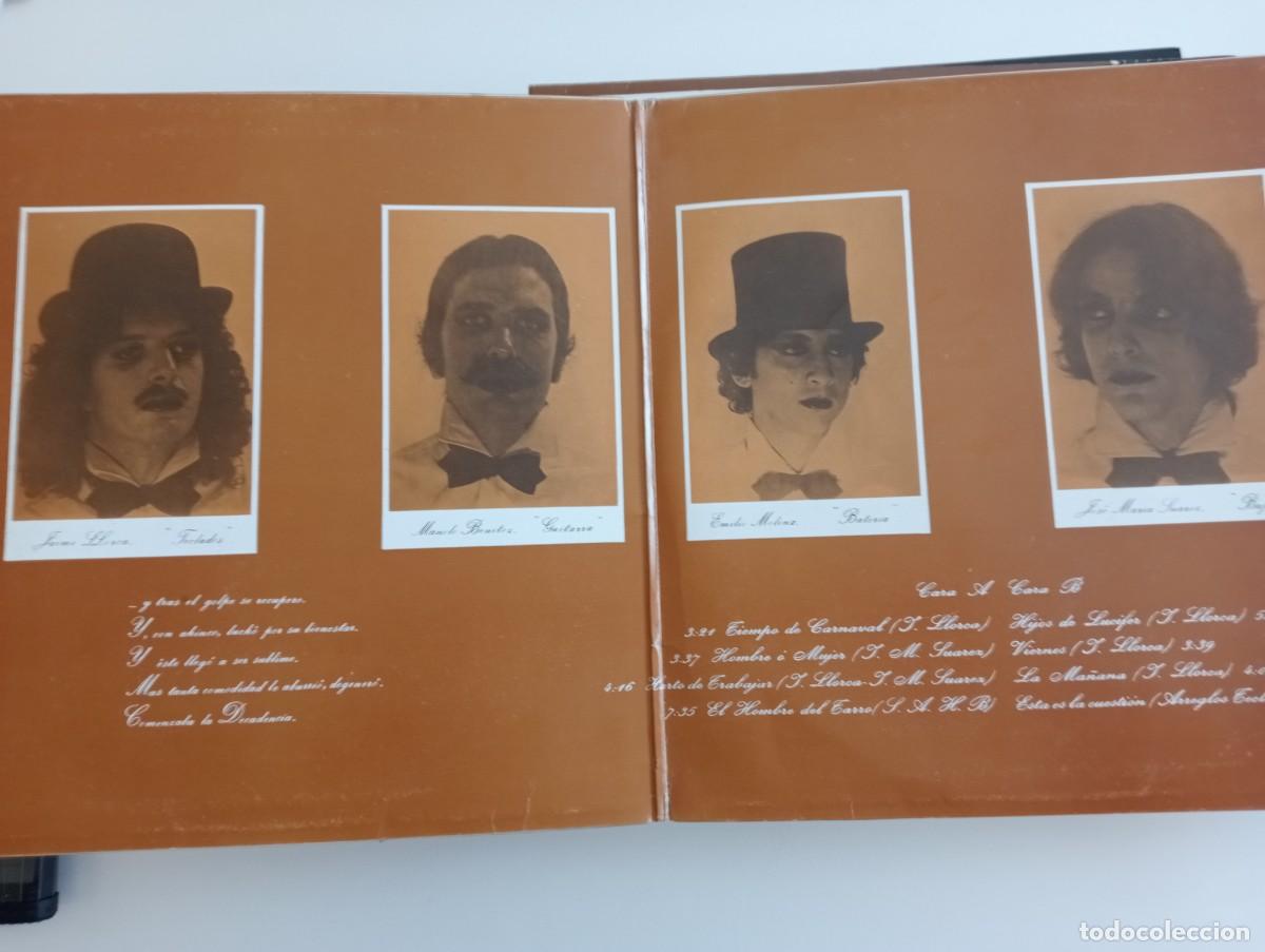 Discos de vinilo: Teclados Fritos - Decadencia LP 1980 insert - Foto 2
