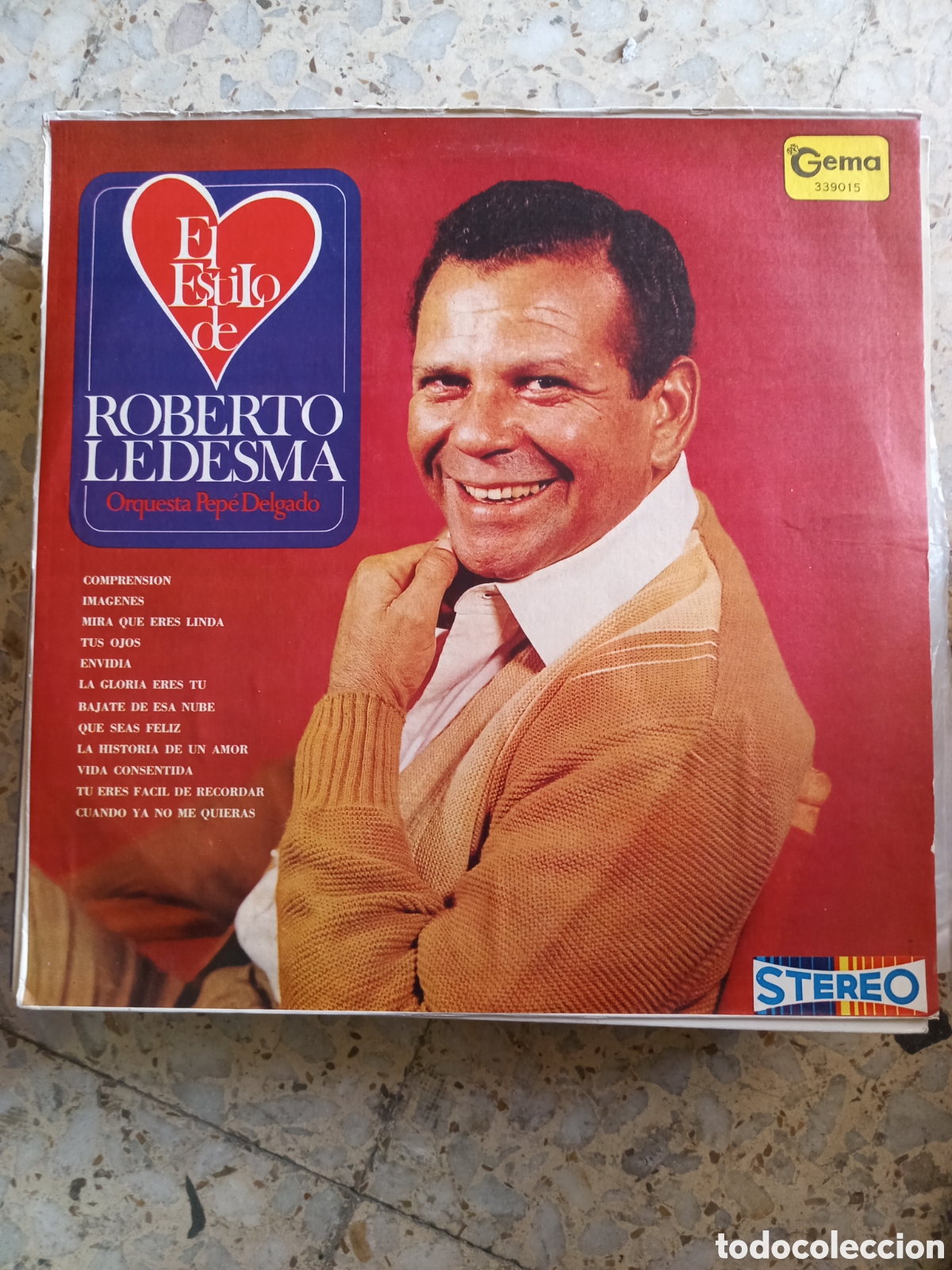 Disques de vinyle: LP EL ESTILO DE ROBERTO LEDESMA PEPE DELGADO COLOMBIA