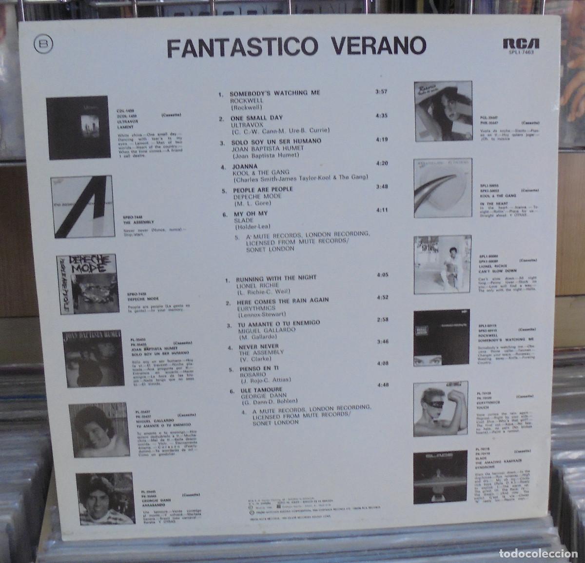Discos de vinilo: Fantastico verano. RCA 1982 -- LP - Foto 2