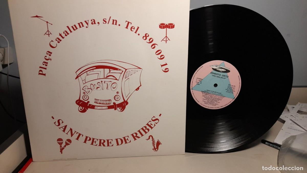 Discos de vinilo: LP EXITOS DE ERNESTO ORTIZ : UNA VIDA SOLO ( POP ELECTRONICO) - Foto 2