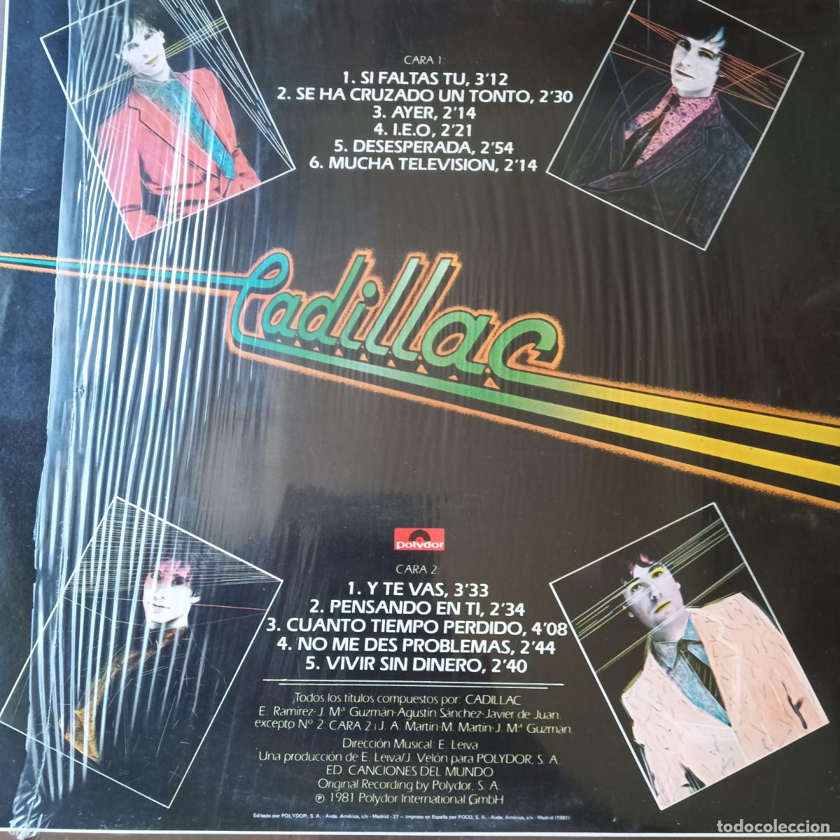 Discos de vinilo: CADILLAC, PENSANDO EN TI. LP 1981 - Foto 2