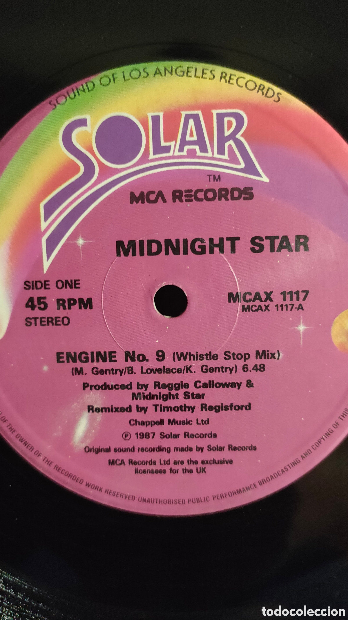 Discos de vinilo: Midnight Star &ndash; Engine No. 9 ..1987 original UK.. LP disco de vinilo - Foto 4