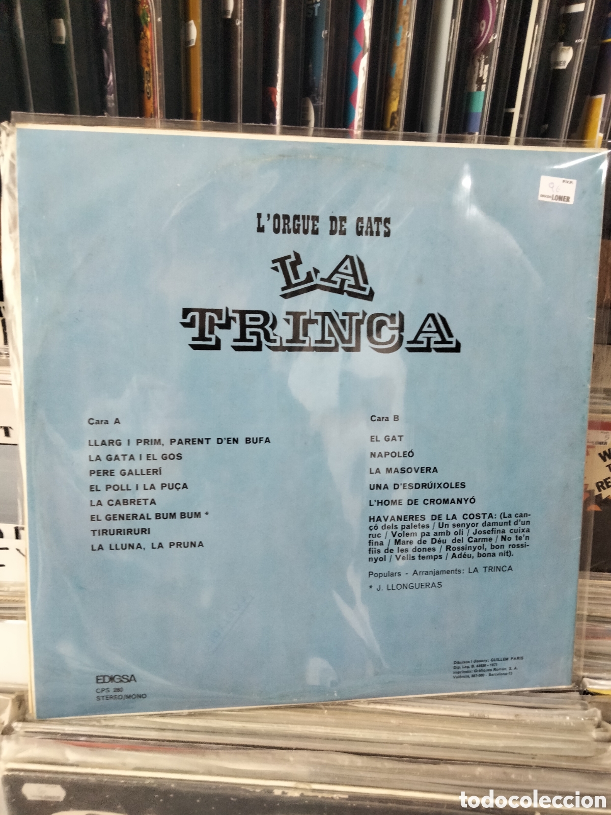 Discos de vinilo: La trinca l orgue de gats - Foto 2
