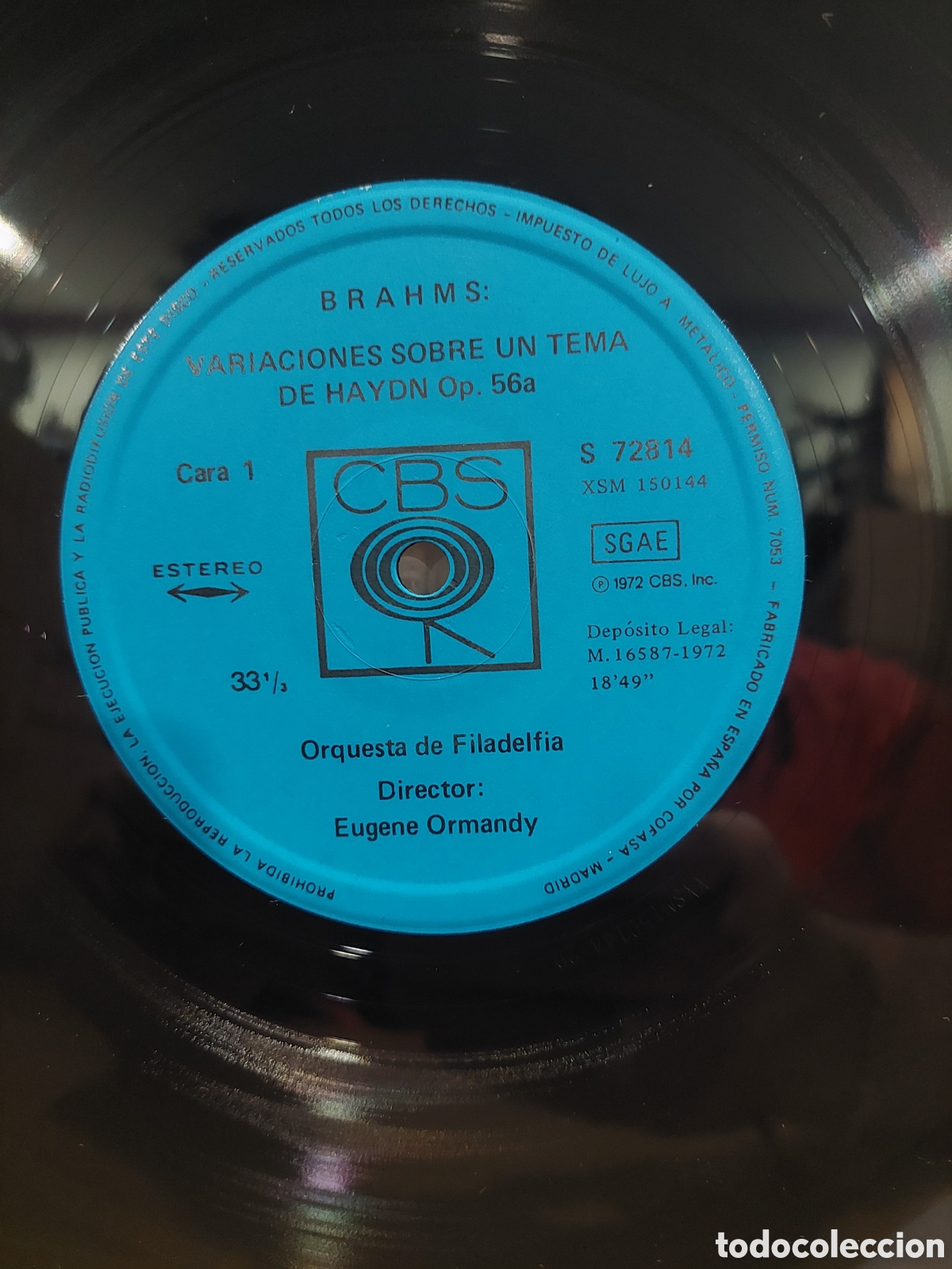 Discos de vinilo: Cbs 1972 hayden op 56 a orquesta filadelfia director Eugene Ormandy - Foto 3
