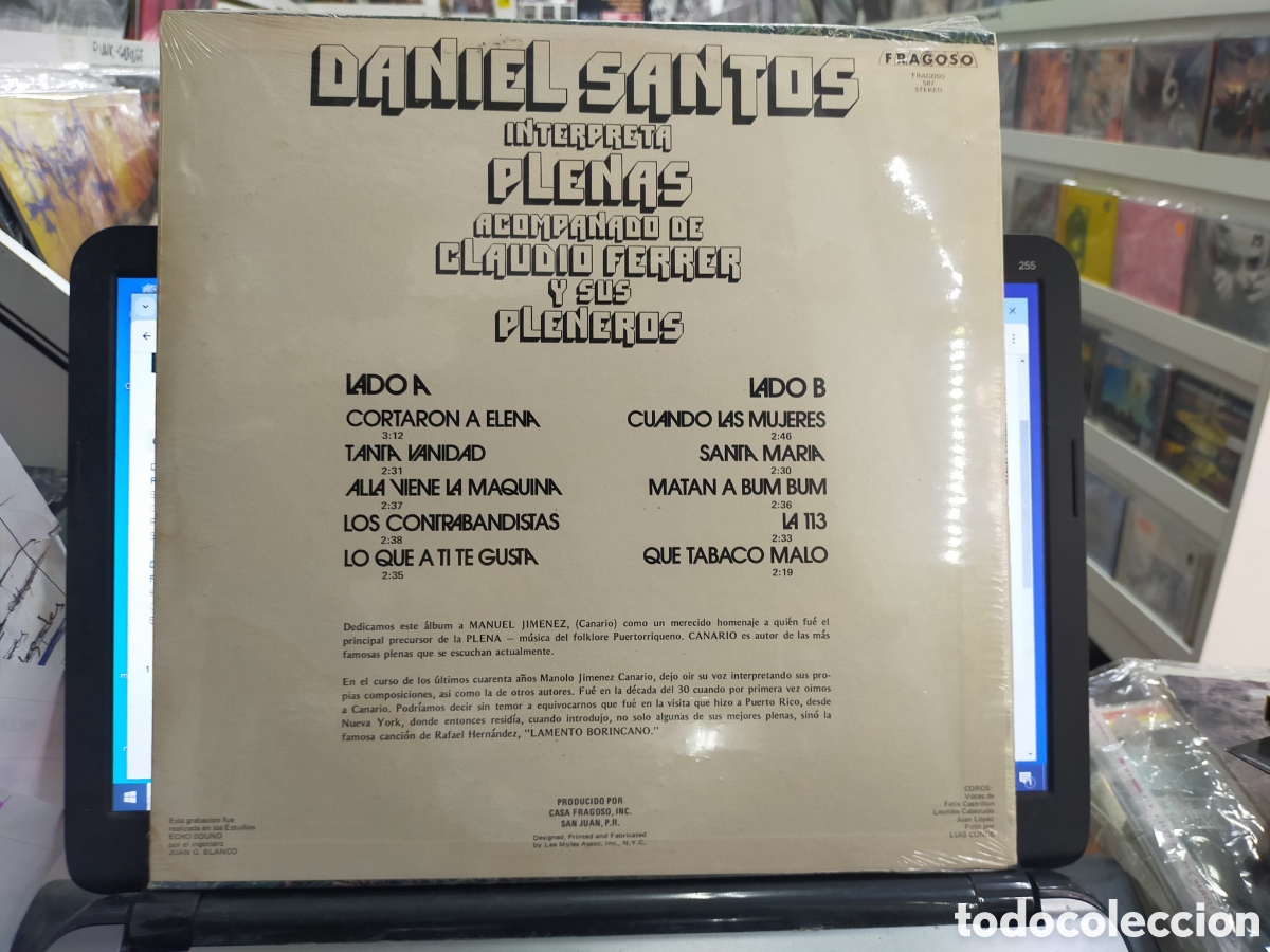 Discos de vinilo: Daniel santos interpreta plenas LP precintado - Foto 2