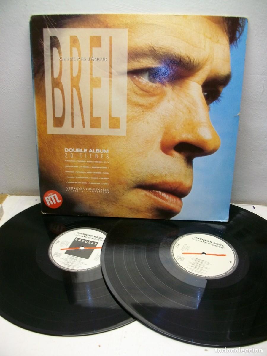 Discos de vinilo: Brel &ndash; Quinze Ans DAmour 2 LP - Foto 1