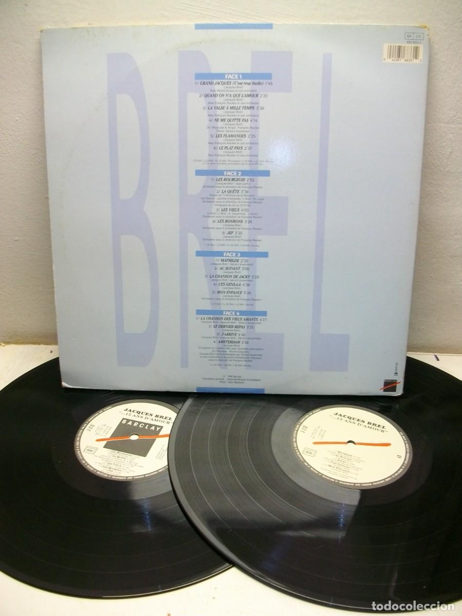 Discos de vinilo: Brel &ndash; Quinze Ans DAmour 2 LP - Foto 2