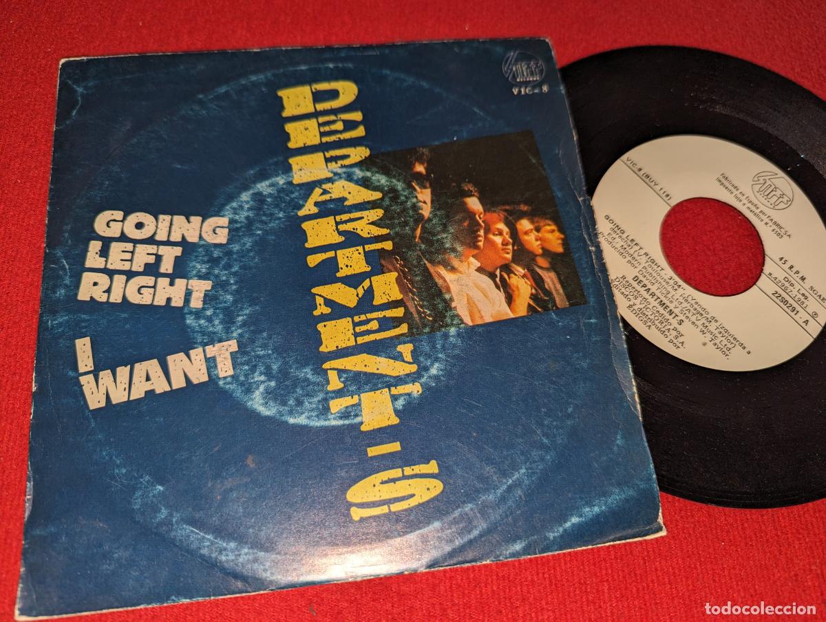 Disques de vinyle: DEPARTMENT -S Going left right/I want 7'' SINGLE 1981 Stiff ESPA&Ntilde;A SPAIN