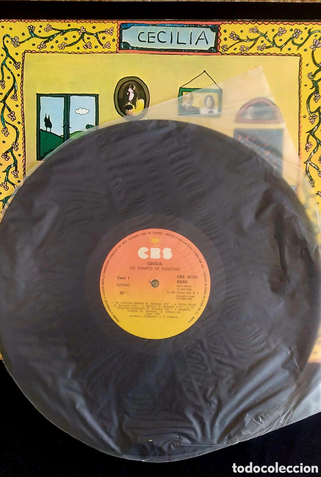 Discos de vinilo: DISCO LP CECILIA. UN RAMITO DE VIOLETAS - Foto 2