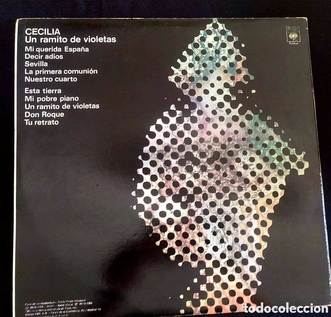 Discos de vinilo: DISCO LP CECILIA. UN RAMITO DE VIOLETAS - Foto 4