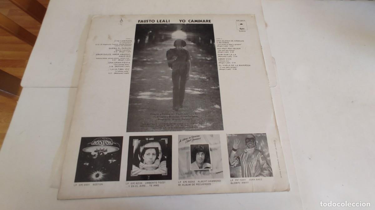 Discos de vinilo: FAUSTO LEALI-LP IO CAMMINERO - Foto 2