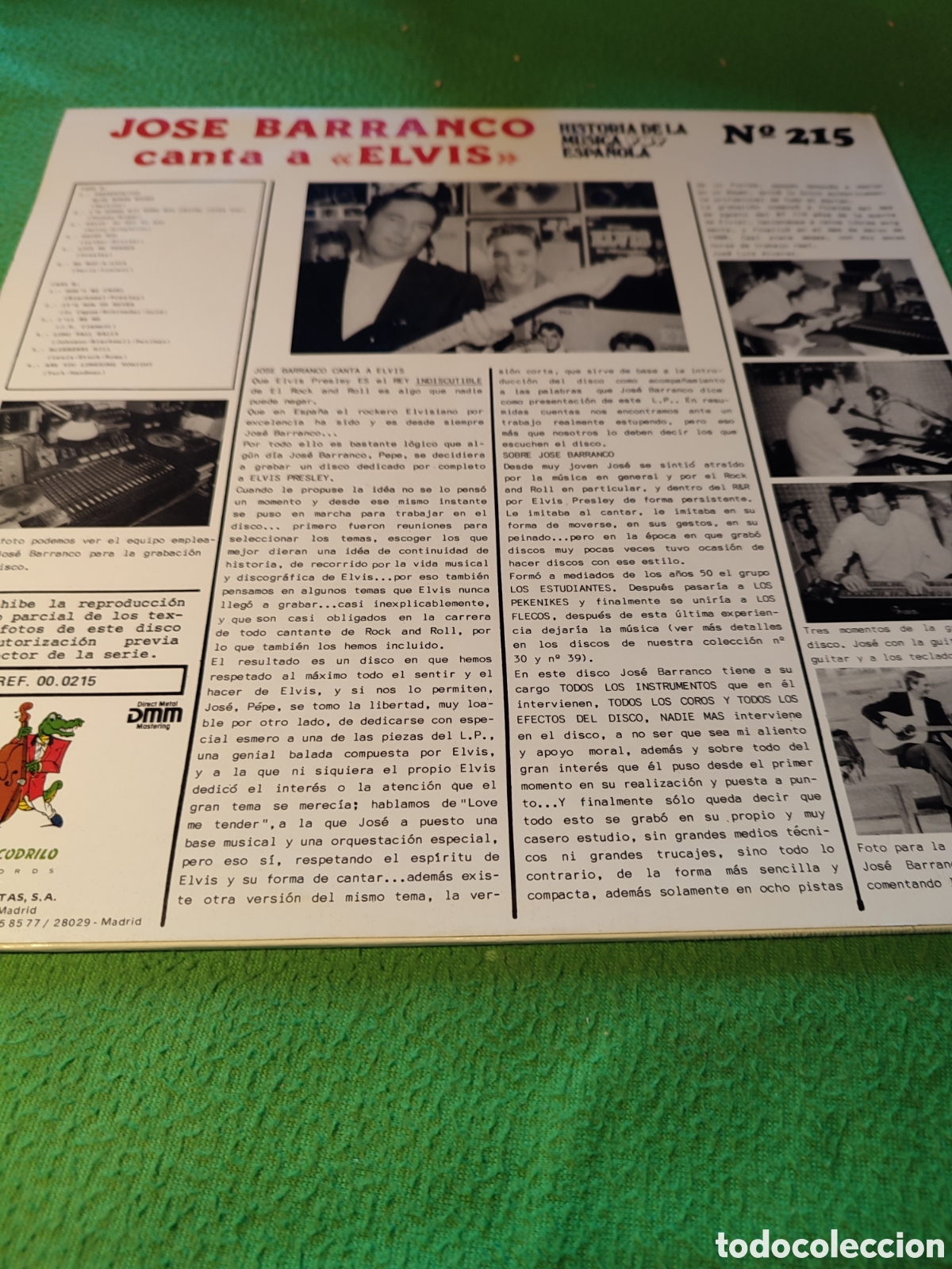 Discos de vinilo: Jose Barranco - Canta a Elvis - Foto 2
