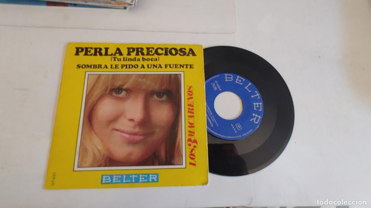 Discos de vinilo: LOS 3 MACARENOS-SINGLE PERLA PRECIOSA - Foto 1