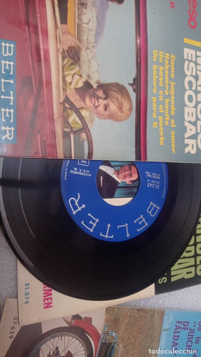 Discos de vinilo: Single lote colecci&oacute;n manolo escobar - Foto 2