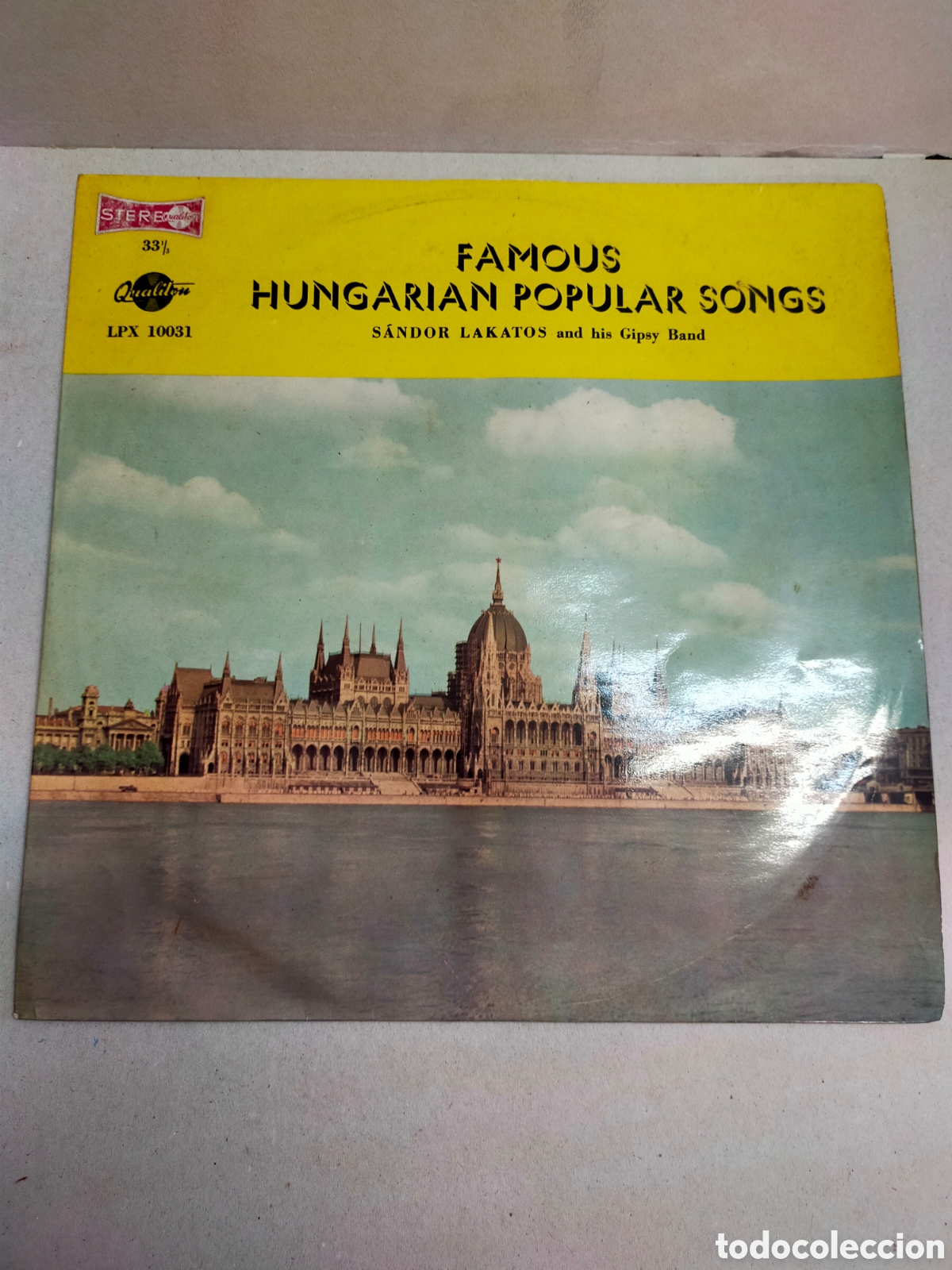 Disques de vinyle: DISCO DE VINILO. FAMOUS HUNGARIAN POPULAR SONGS. SANDOR LAKATOS AND HIS GIPSY BAND. BUDAPEST.HUNGRIA