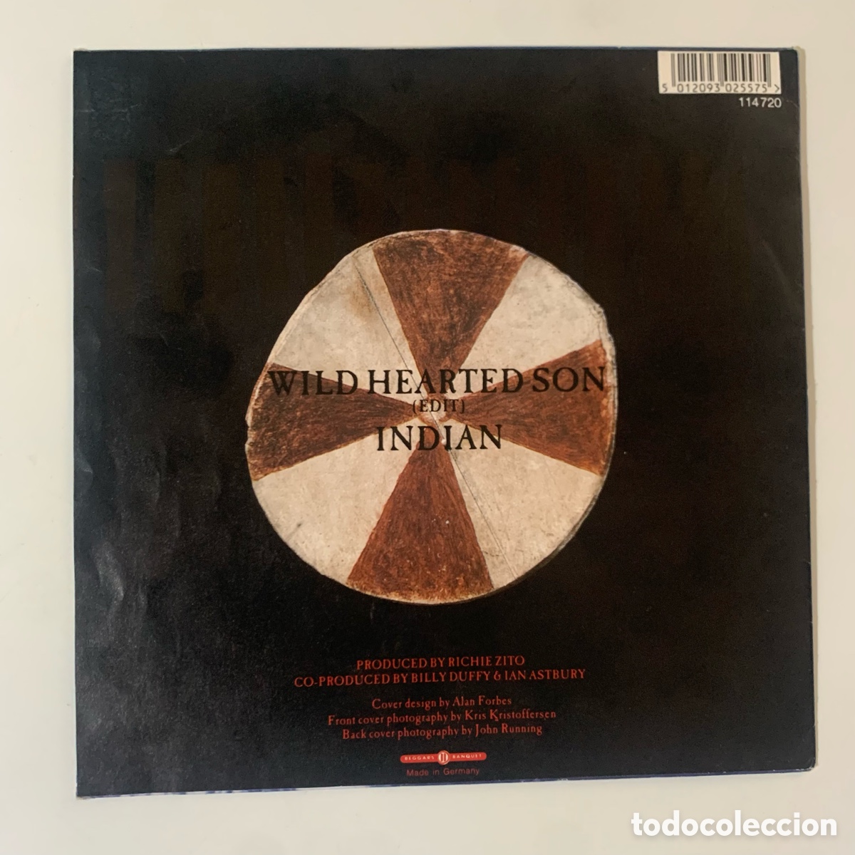 Discos de vinilo: Single The Cult - Wild Hearted Son de 1991 - Foto 2