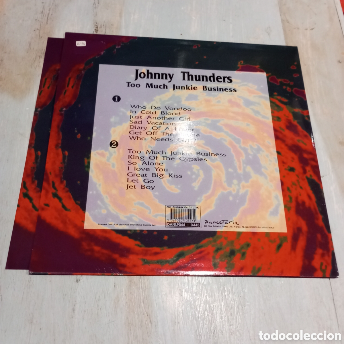 Discos de vinilo: JOHNNY THUNDERS - TOO MUCH JUNKIE BUSINESS - LP - Foto 2