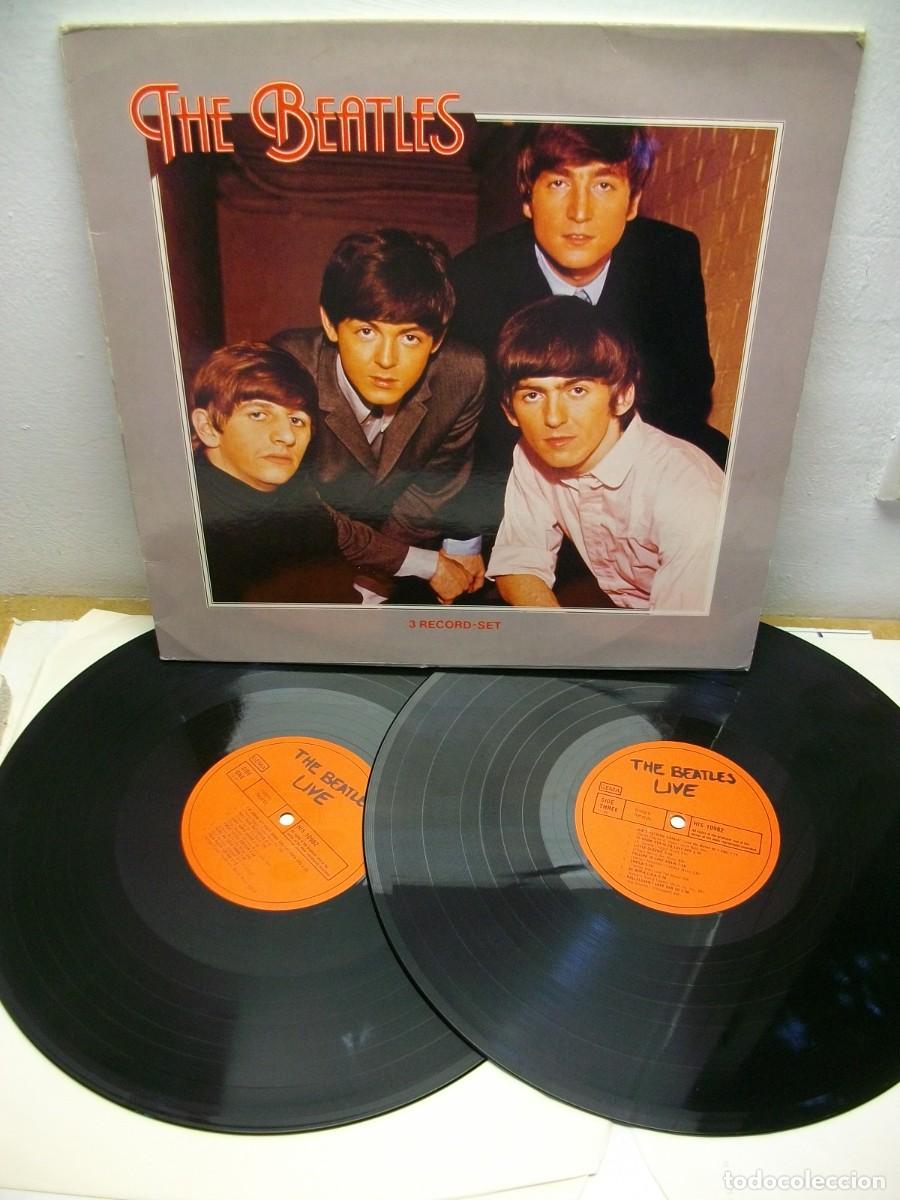 Discos de vinilo: THE BEATLES LIVE 2 LP - Foto 1