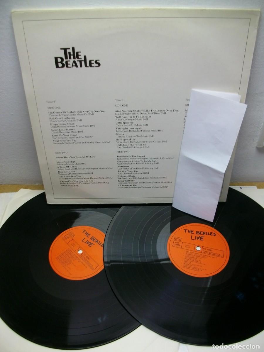 Discos de vinilo: THE BEATLES LIVE 2 LP - Foto 2