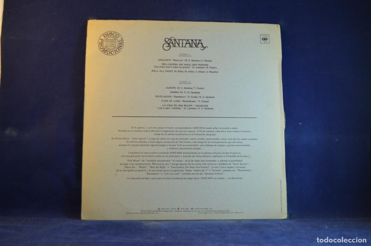 Discos de vinilo: SANTANA &ndash; SANTANA - LP PROMO - Foto 2