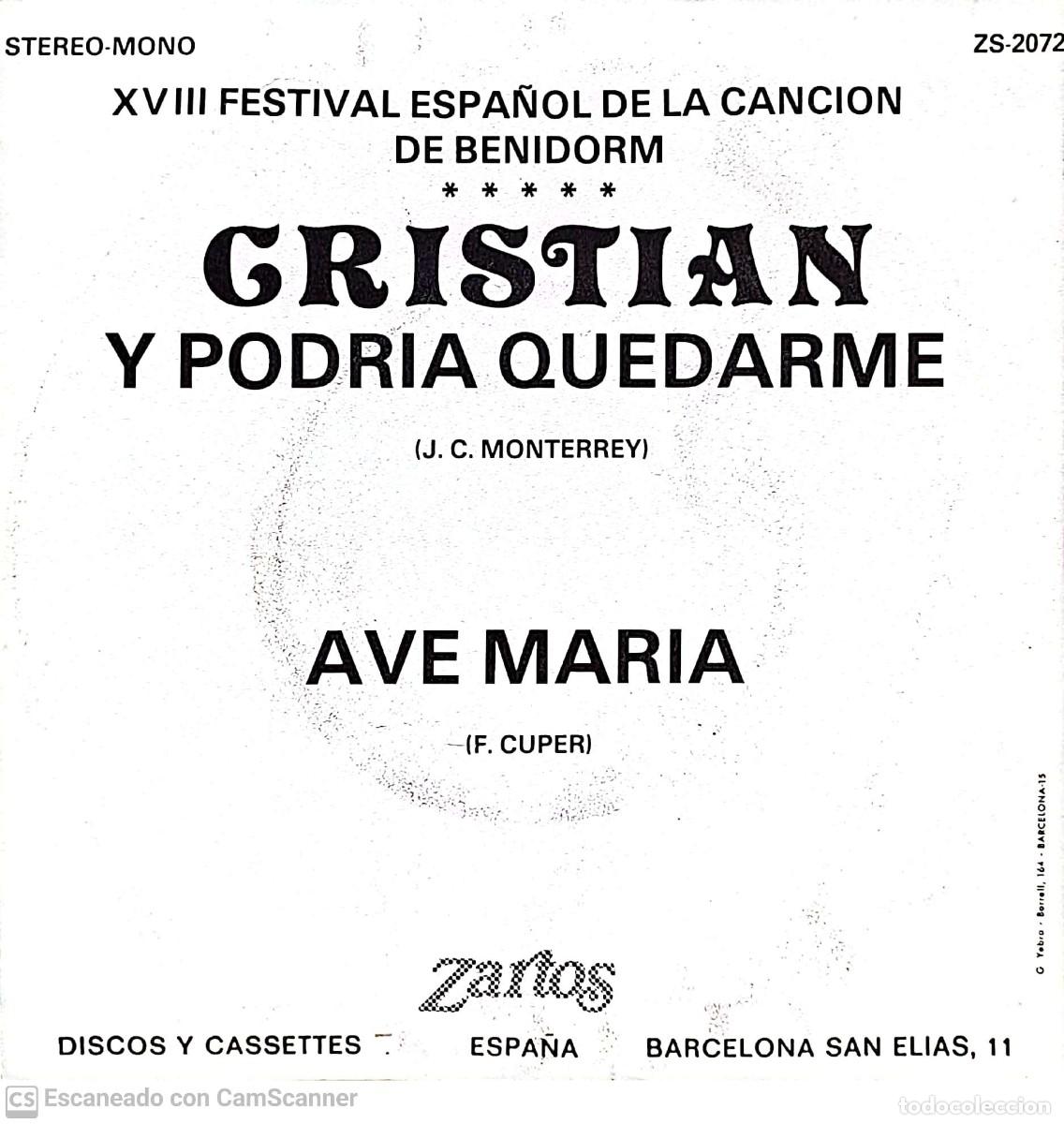 Discos de vinilo: Cristian &lrm;&ndash; Y Podria Quedarme - Foto 2