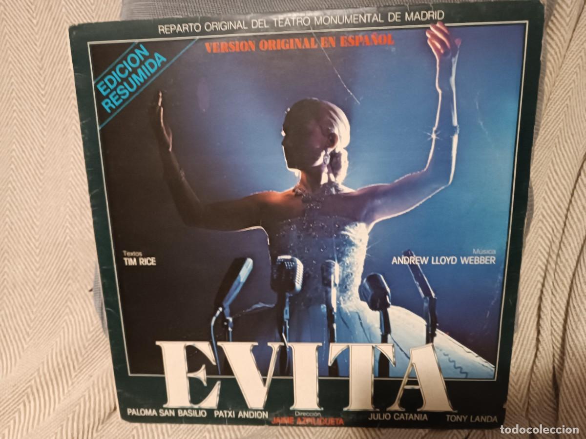 Discos de vinilo: Evita Versi&oacute;n Original en Espa&ntilde;ol - Foto 1