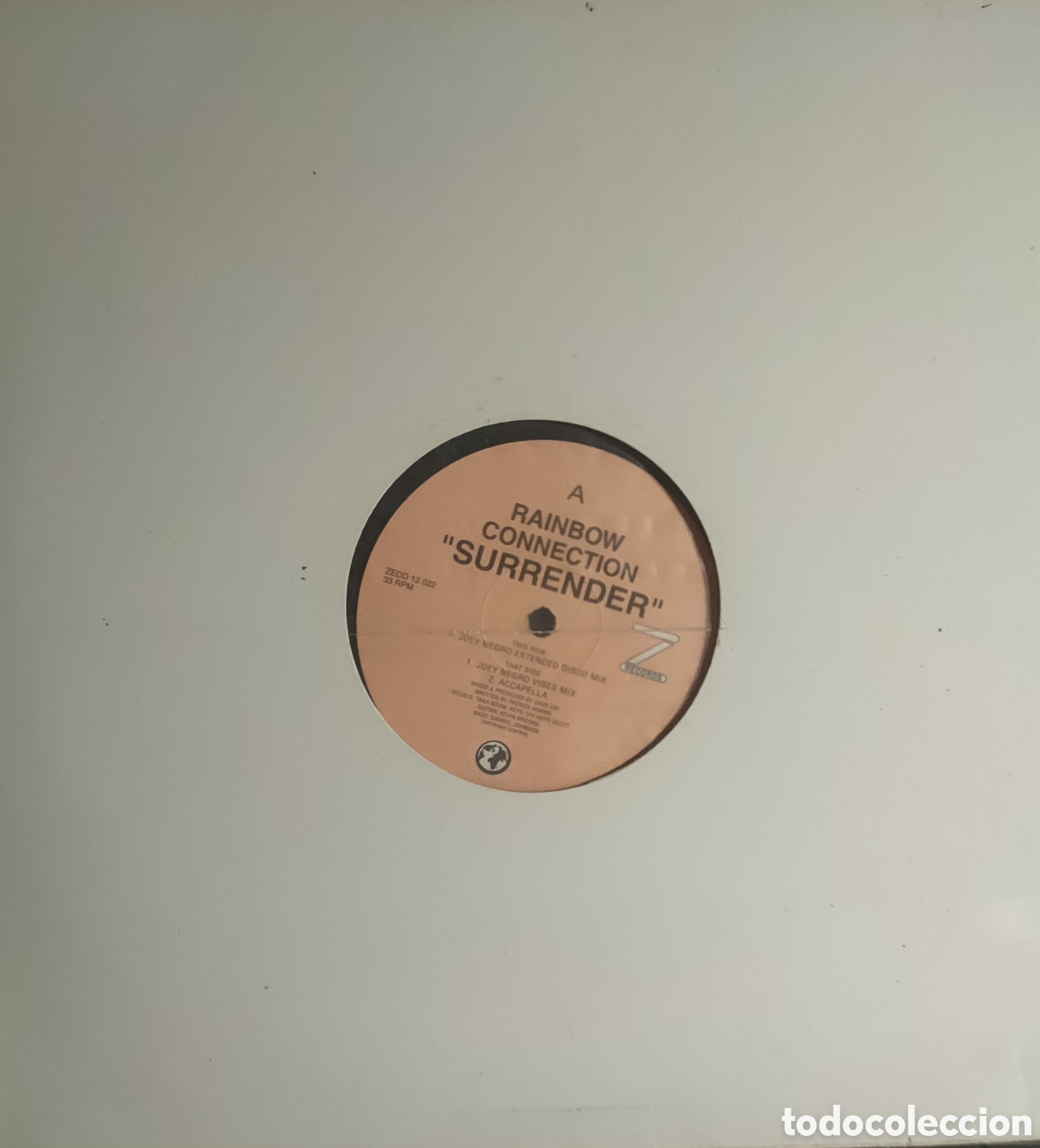 Discos de vinilo: Rainbow Connection &ndash; Surrender ..1997 original UK .. disco de vinilo - Foto 2