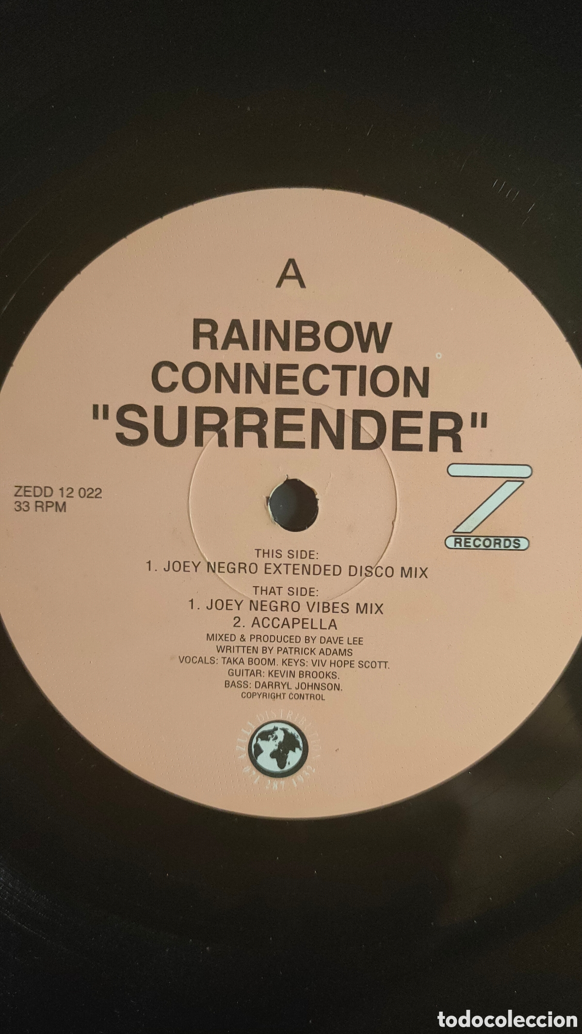 Discos de vinilo: Rainbow Connection &ndash; Surrender ..1997 original UK .. disco de vinilo - Foto 3