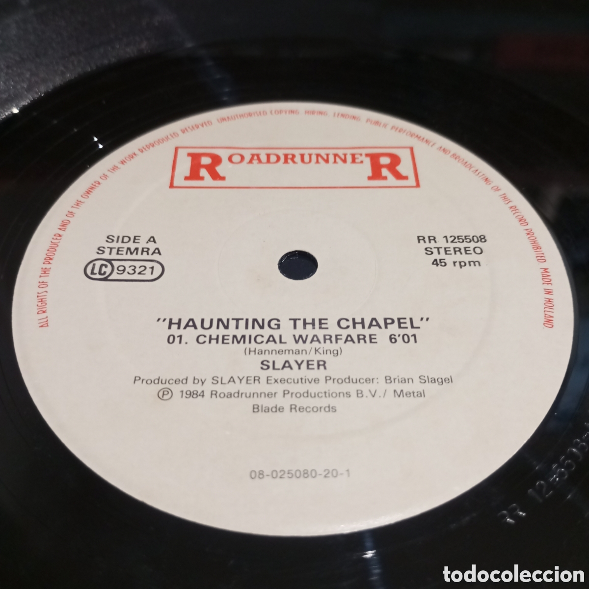 Discos de vinilo: SLAYER - HAUNTING THE CHAPEL - EP 12&rdquo; - Foto 3