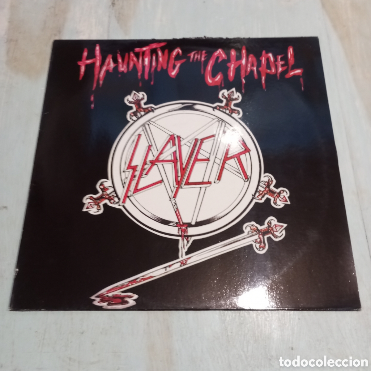 Discos de vinilo: SLAYER - HAUNTING THE CHAPEL - EP 12&rdquo; - Foto 1