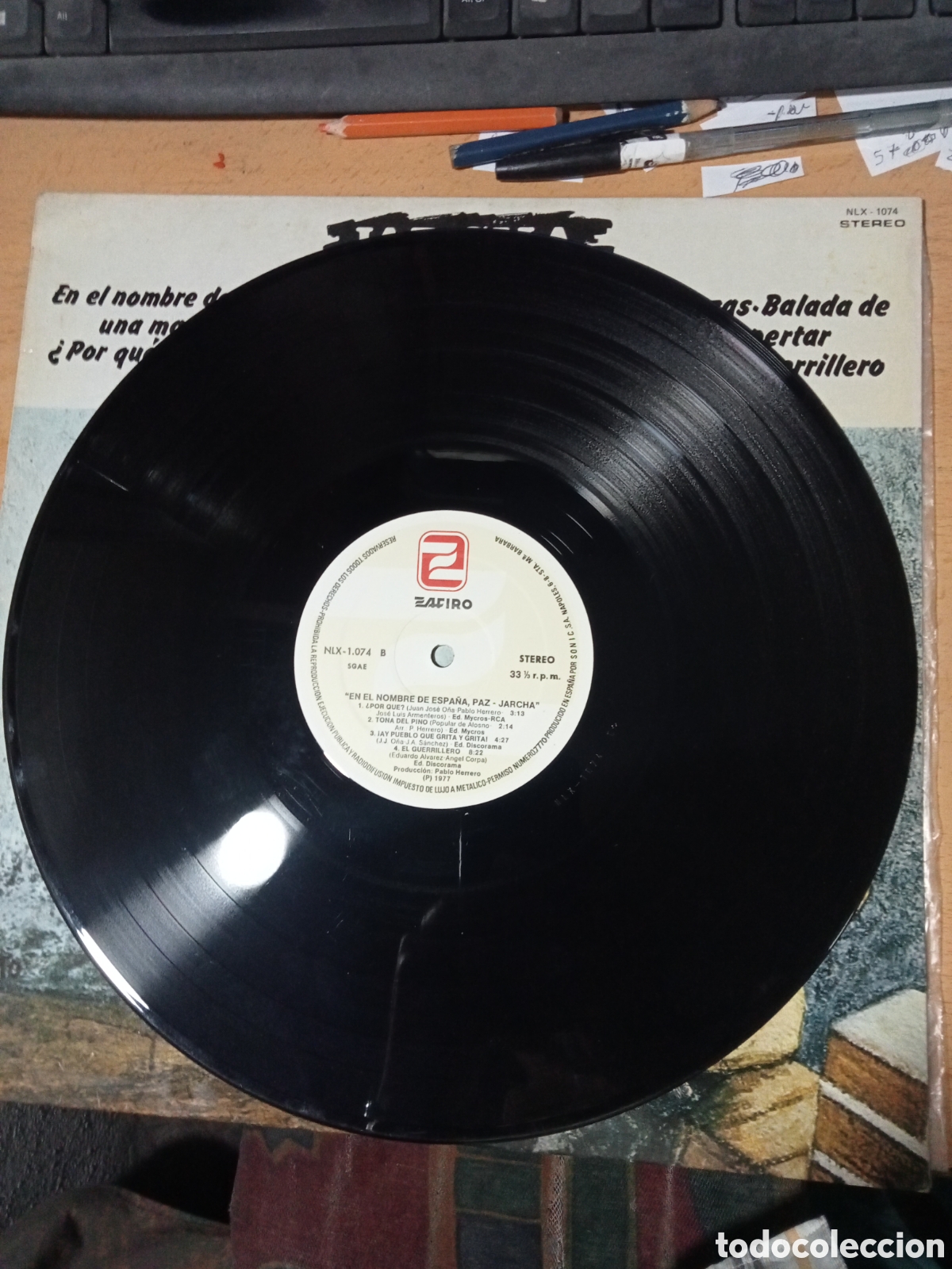 Discos de vinilo: Jarcha &lrm;En El Nombre De Espa&ntilde;a, Paz - Foto 3